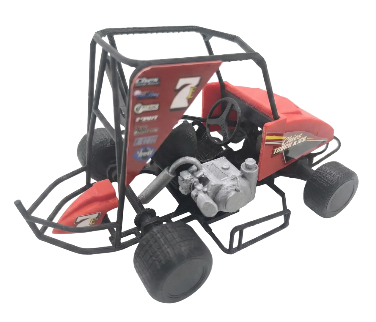 3D Printed Outlaw Kart Model Clone